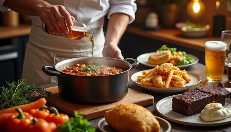 découvrez comment rehausser vos plats avec la bière ! dans cet article, nous vous montrons des techniques pour intégrer cette boisson dans vos recettes et sublimer vos créations culinaires. osez innover et impressionnez vos convives grâce à nos astuces et conseils.
