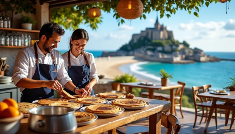 découvrez l'histoire inspirante d'un couple qui prend les rênes d'une crêperie pittoresque, offrant une vue imprenable sur l'îlot saint-michel à erquy. savourez des crêpes délicieuses tout en contemplant le paysage enchanteur de la côte bretonne.