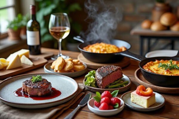 découvrez le menu 2025 du restaurant la grange : des spécialités savoureuses, des plats généreux et des gourmandises à partager.