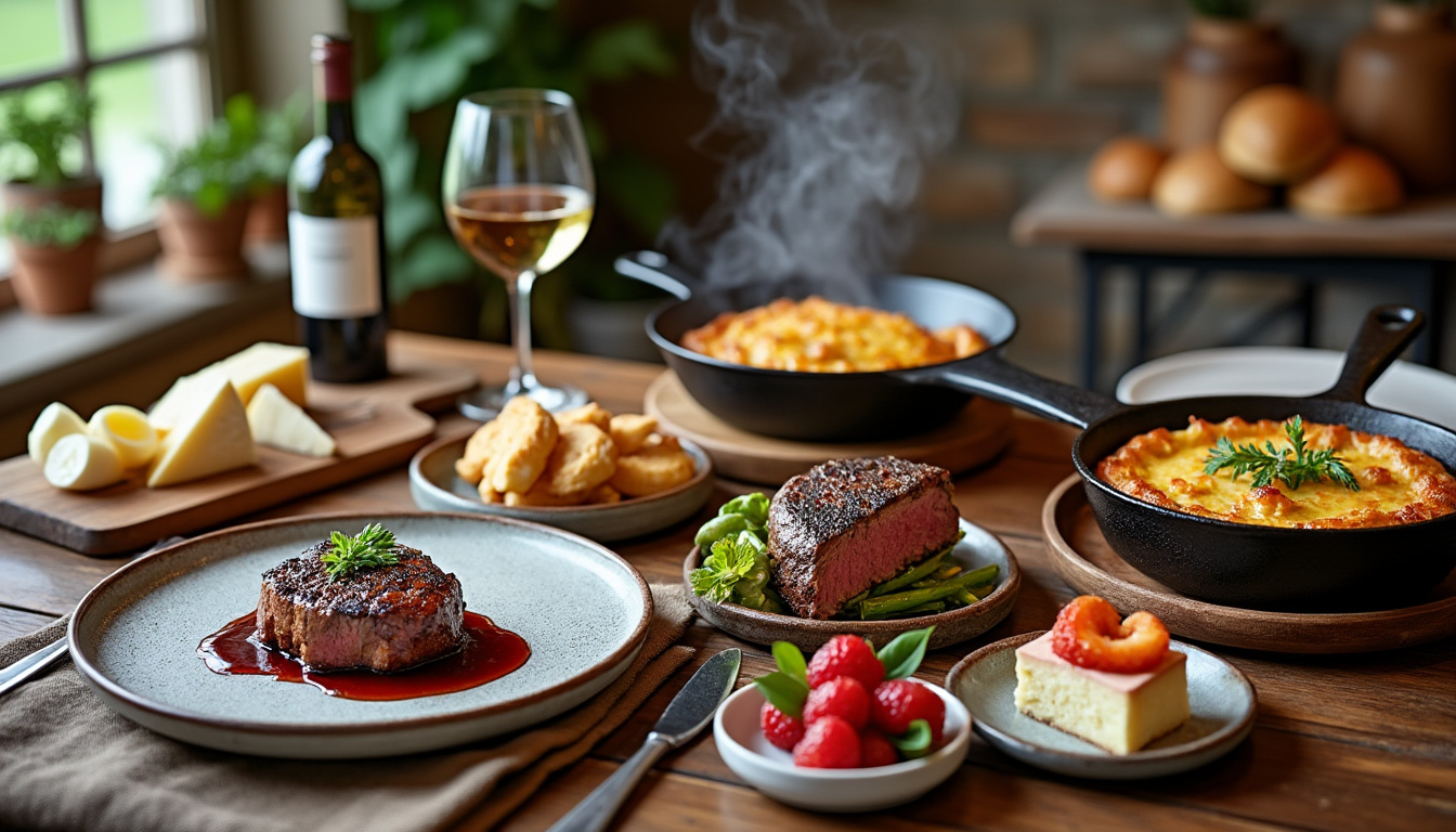 découvrez le menu 2025 du restaurant la grange : des spécialités savoureuses, des plats généreux et des gourmandises à partager.